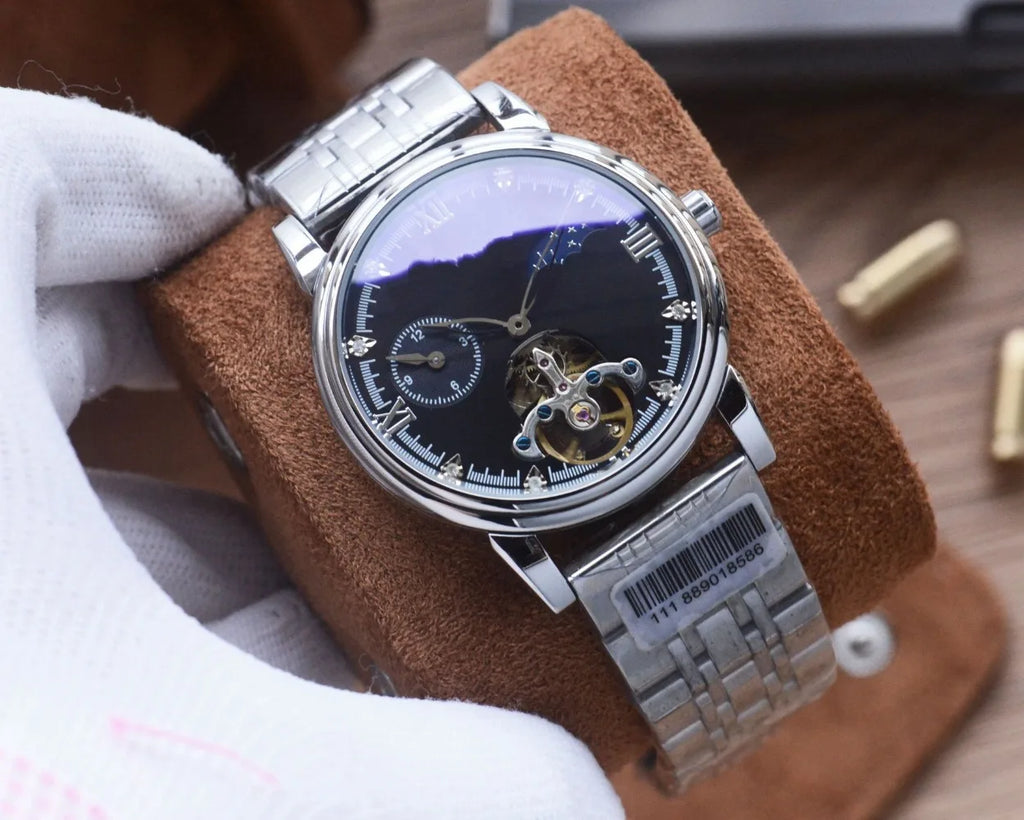 Hollow Tourbillon Mechanical Automatic Watch Nautilus Moon Phase Star Men's Hand 2026 Classic Fashion