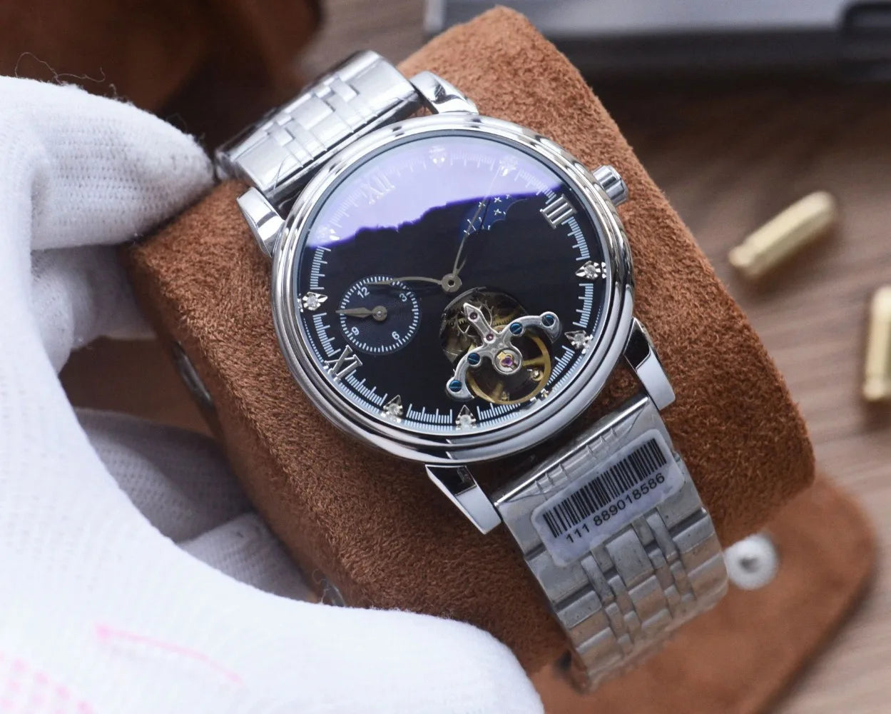 Hollow Tourbillon Mechanical Automatic Watch Nautilus Moon Phase Star Men's Hand 2026 Classic Fashion