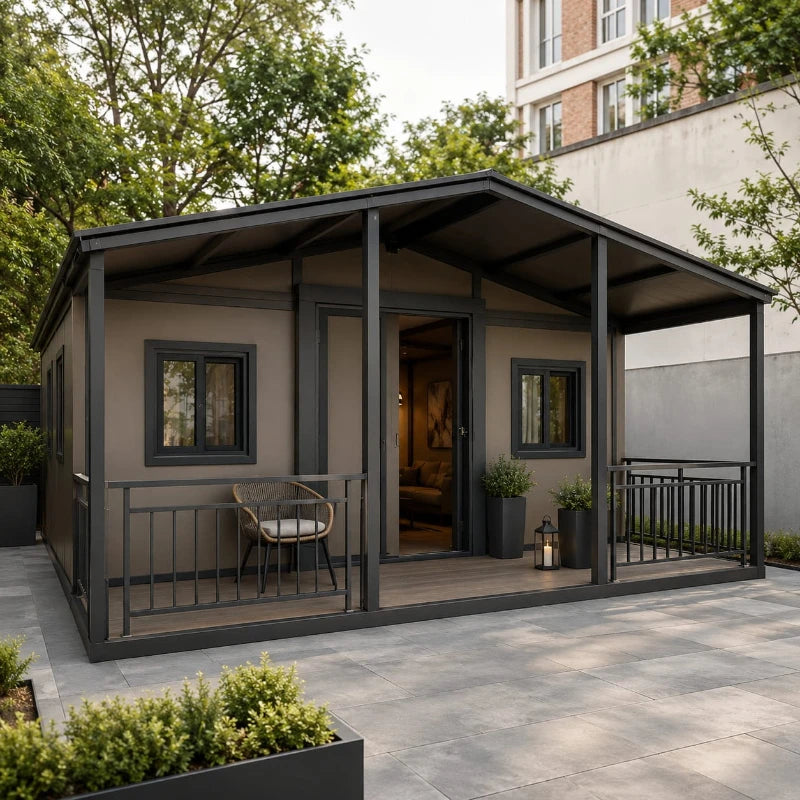 Portable Folding Prefab House Container Cabin for Worker Camp Temporary Living and Backyard Studio Customized
