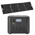 Portable Power Station with 200W Solar Panel, 1800W Solar Generator Power Station, 1008Wh LiFePO4 Battery Backup with 9 Output Ports for for Home Emergency, Outdoor Camping, RV Travel