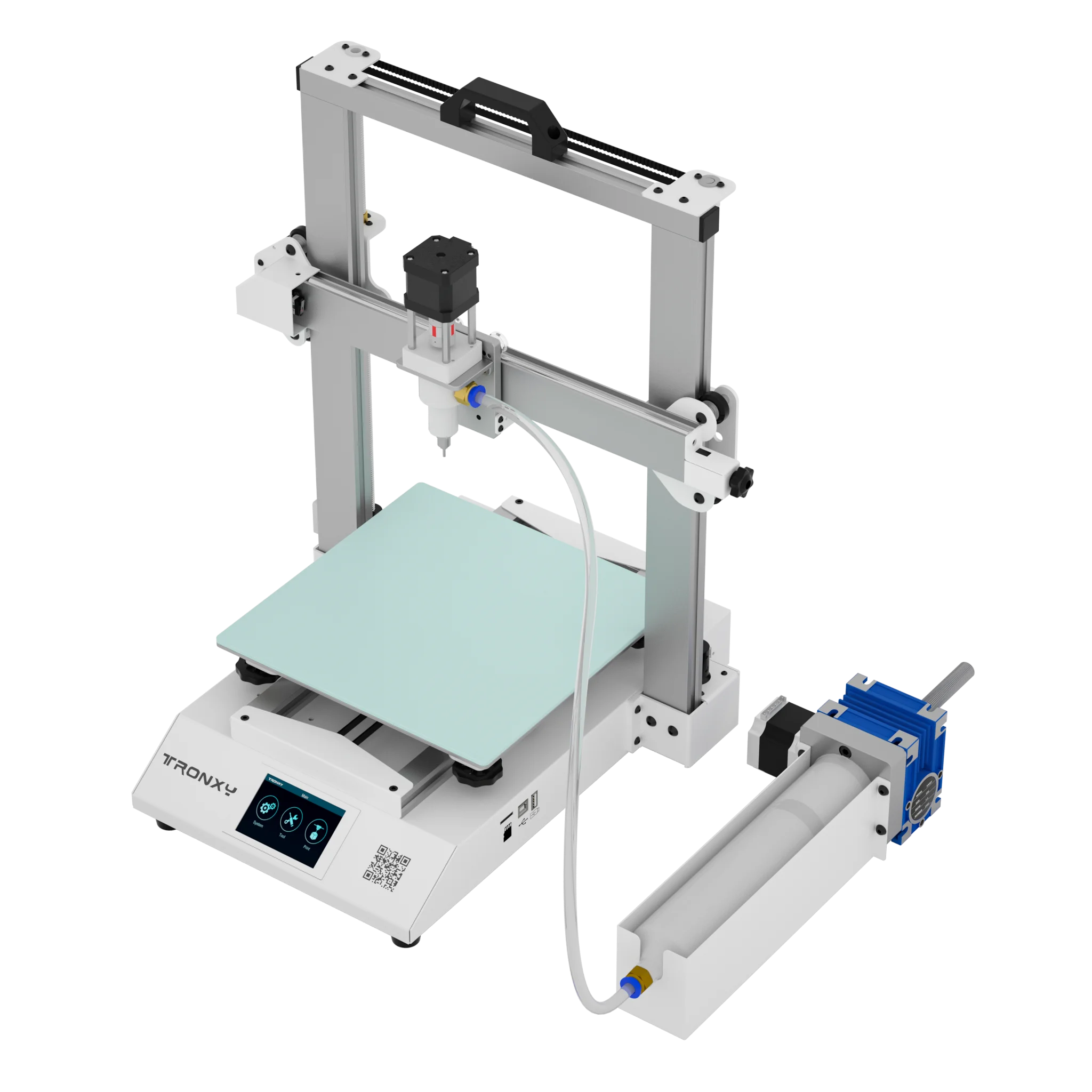 Ceramic Clay 3d Printer Moore 2 Pro Exclusive OSG Dual Core Guide Rail 255*255*260mm Build Size Print 32 Bit Silent Mainboard
