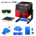 3W Laser Printer with 3.5-Inch Smart Screen, Photo Printer Engraver Machine And 3 Additions Bundle, Suitable for Creation