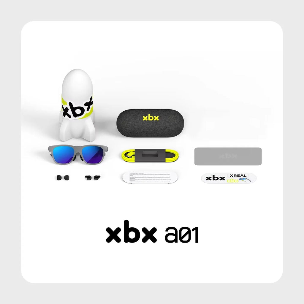 XREAL XBX A01 Smart AR Glasses 147 inch Giant Screen Ultra-lightweight 62g, FOV50, Supports HDR10, 1600 Nits Brightness Micro-OL