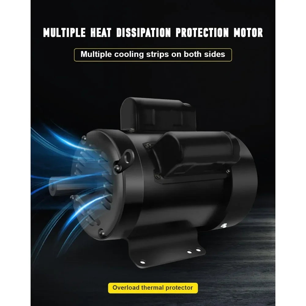5 Horsepower Industrial AC Electric Motor, Farm Duty 184T Frame, 1750 RPM TEFC, 208-230V, 28.5-27.0 Amps, CW/CCW Rotation