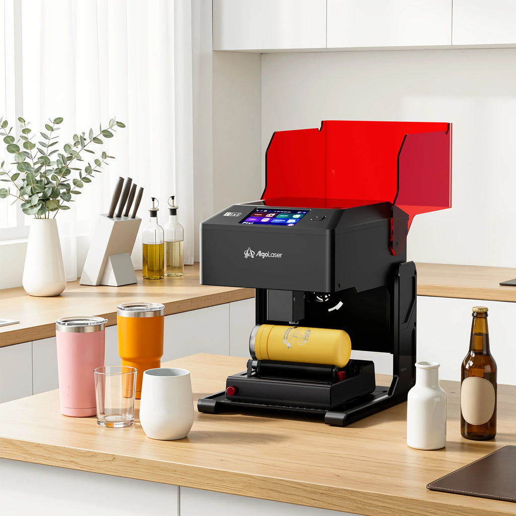 3W Laser Printer with 3.5-Inch Smart Screen, Photo Printer Engraver Machine And 3 Additions Bundle, Suitable for Creation