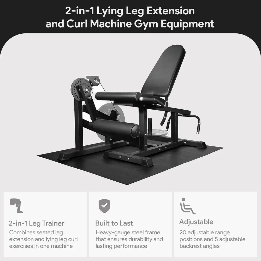 Versatile Home Gym Leg Extension and Curl Machine for Hamstring Training