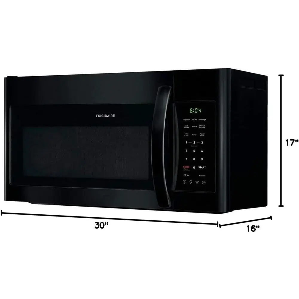 MV1846VB 30" Black Over The Range Microwave with 1.8 cu. t. acity