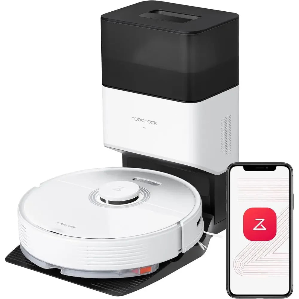 Auto-Empty Robot Vacuum and Mop for Hands-Free Cleaning, APP-Controlled, 4200Pa Suction, 180min Runtime