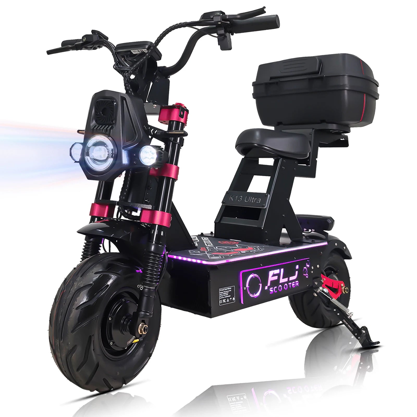 K13 Ultra 12000W Electric Scooter with 72V 100AH Battery Fat Wheel Road E Scooters for Adults