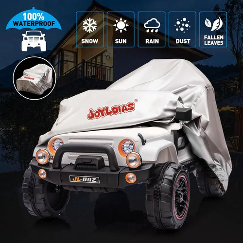 2 Seater Ride On Truck and Car Cover 12V 's Electric Car with Parental Remote Control Music Bluetooth MP3 Player LED Lights Spr