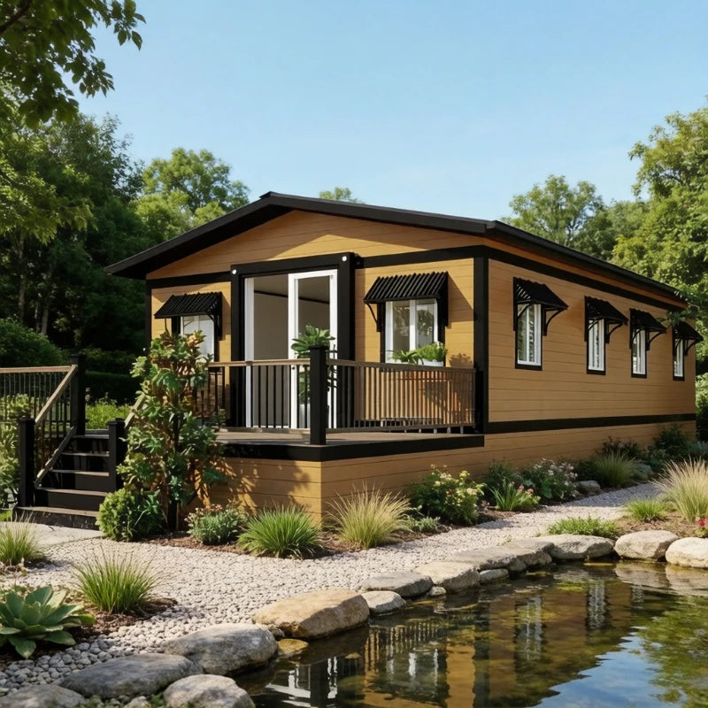 Prefab Mobile Tiny House Prefabricated Homes 2 3 Bedroom Expandable Container House 20ft 40ft Light Steel Home Garden Rooms