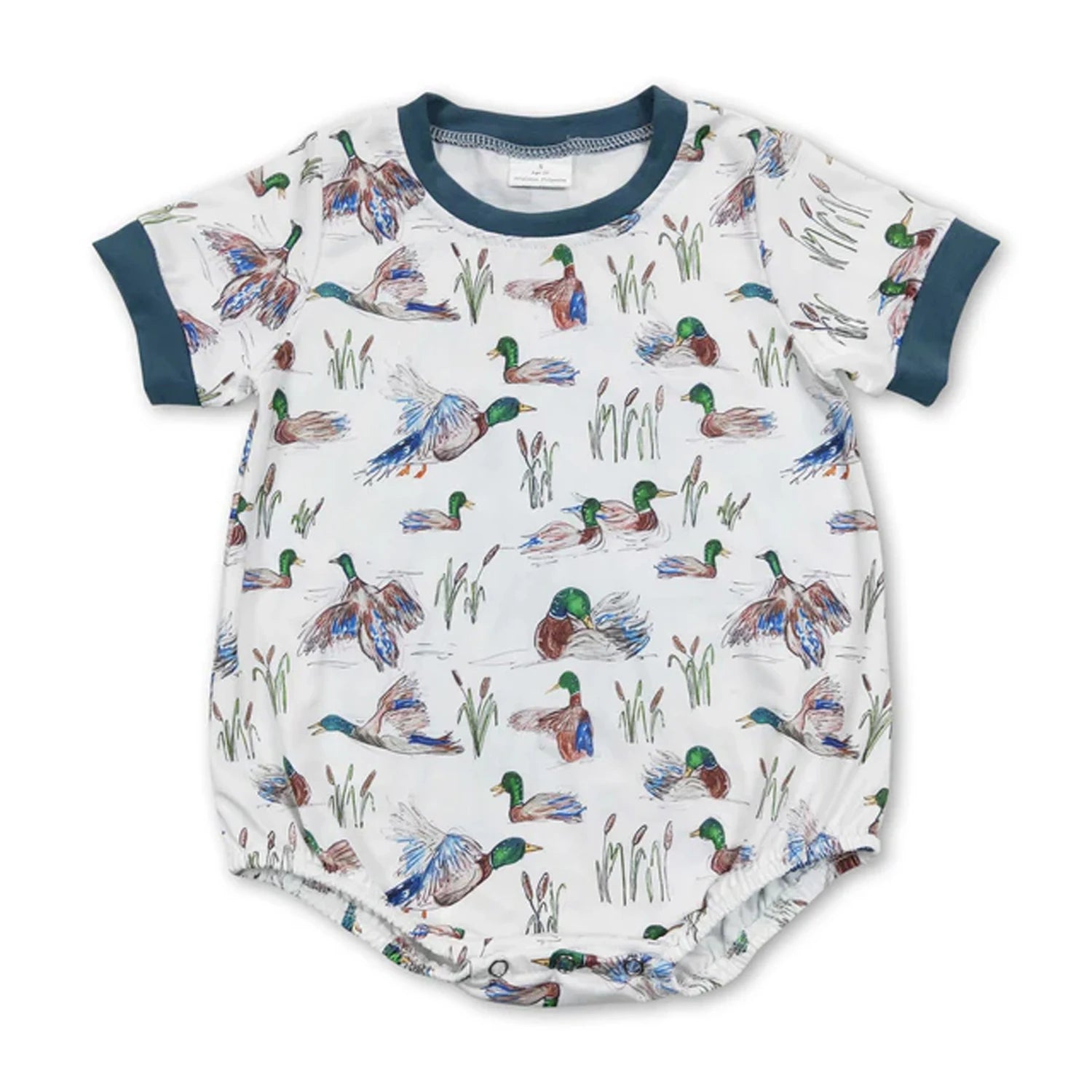 Baby Bubble Romper Fall Pumpkin Dog Mallard Duck Embroidery Newborn Sleeveless Bow Short Sleeve Infant Boy Girl Outfit