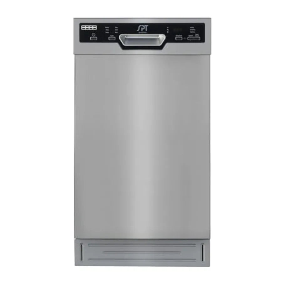 Built-In Dishwasher for Kitchen Use, Stainless Steel, Silver, Heated Drying ENERGY STAR Certified with 6 Wash Programs and 8 Pl