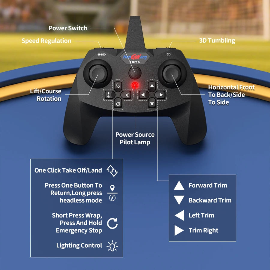 DIY assembly of football drone remote control flying ball educational and competitive children's toys
