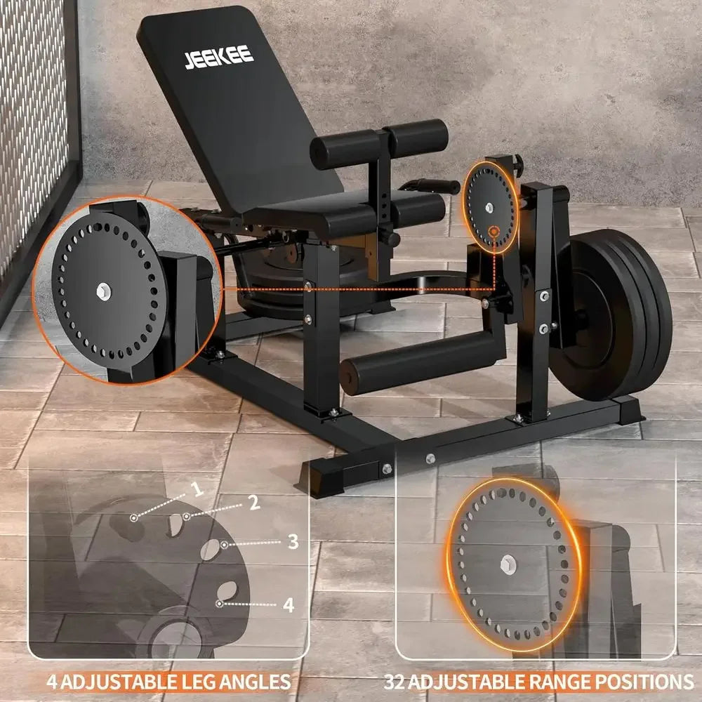 700LB Capacity Plate Loaded Leg Machine for Home Gym: Train Quads, Hamstrings, and Glutes