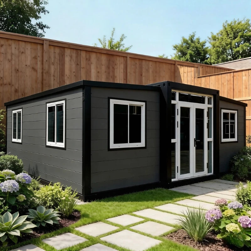 Prefab Mobile Tiny House Prefabricated Homes 2 3 Bedroom Expandable Container House 20ft 40ft Light Steel Home Garden Rooms