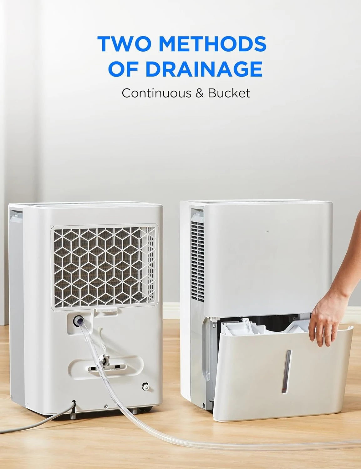 3,000 Sq. Ft. Dehumidifier for Basement, With Reusable Air Filter 35 Pint - Ideal For Basements, Large & Medium Sized Rooms, And Bathrooms (White)